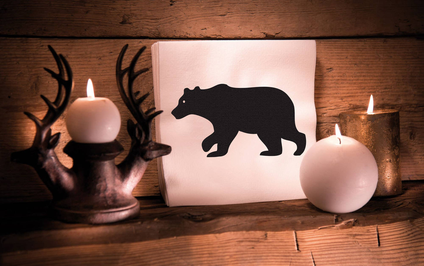 Black Bear Dinner Napkin
