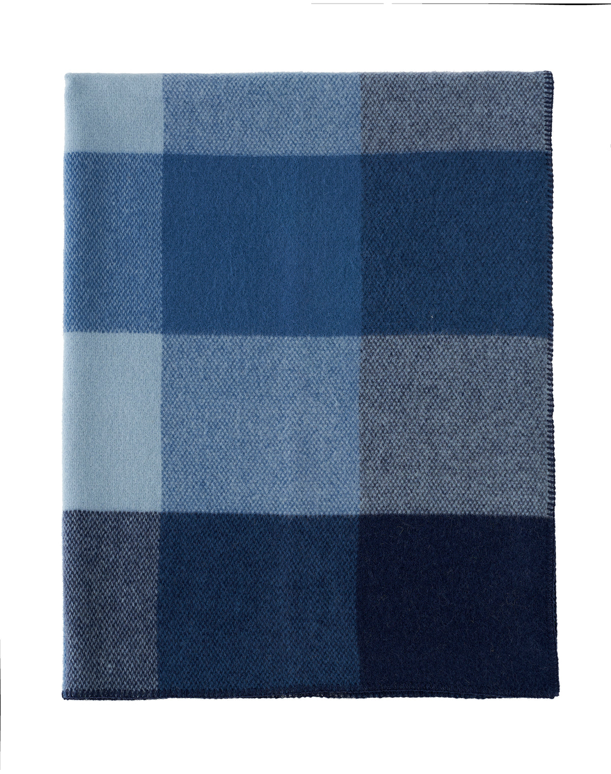 Block Blue Throw -- 130x180cm