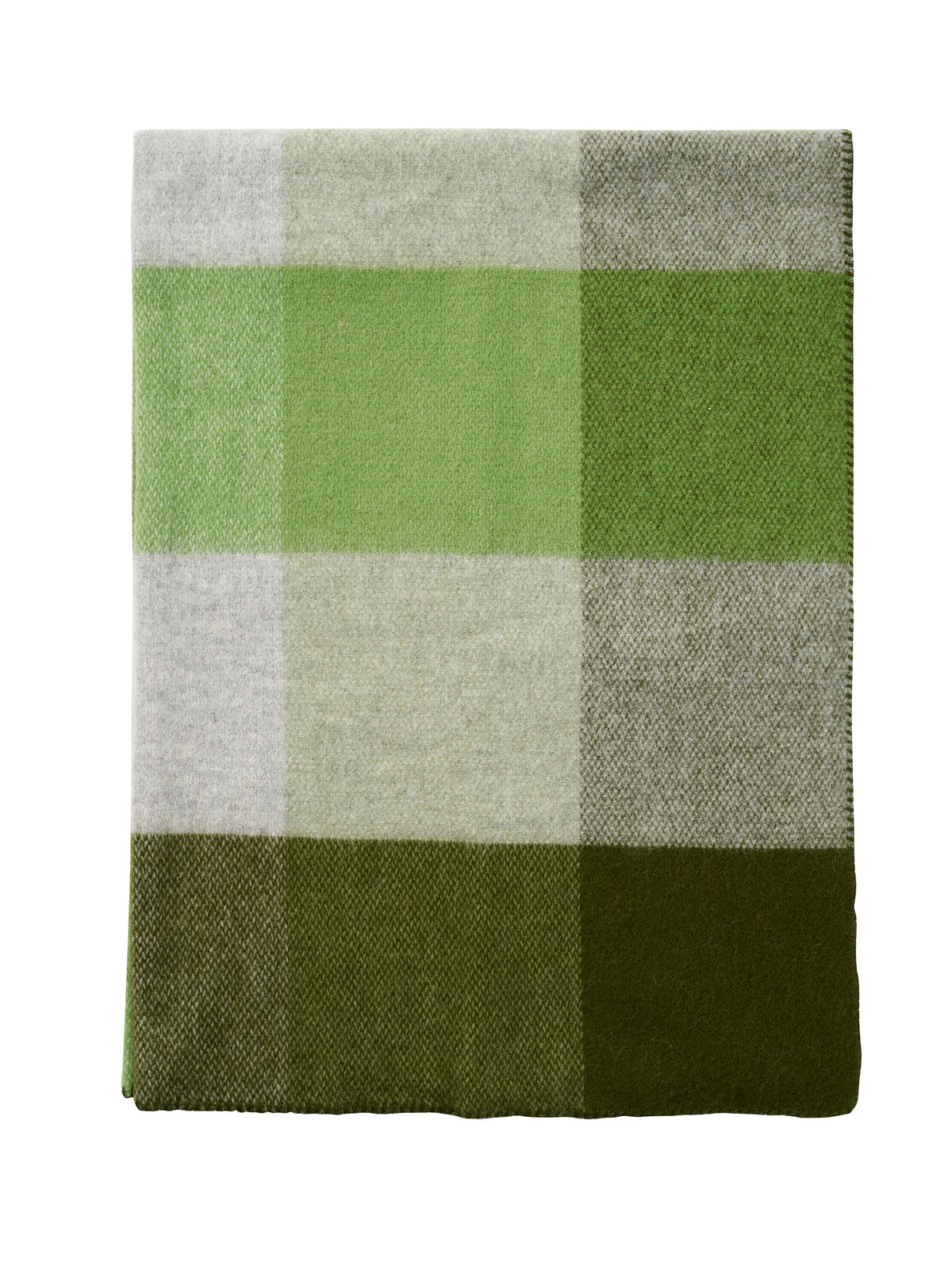 Block Green Throw -- 130x180cm