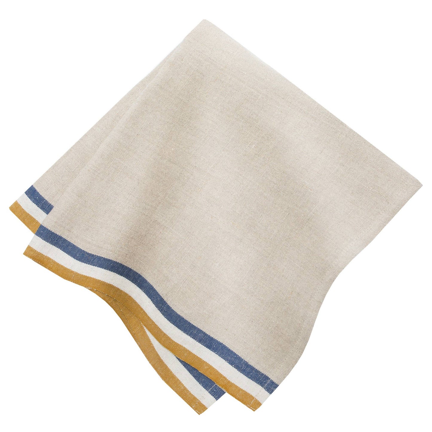 Normandy Natural - Mustard/Natural/Blue Stripe Napkins 20x20