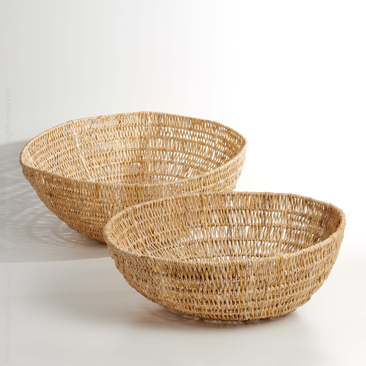 Woven Abaca Basket -- Large