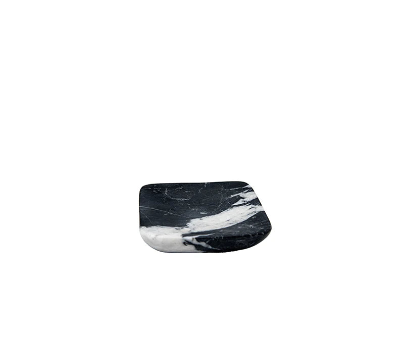 Black Marble Square Dish