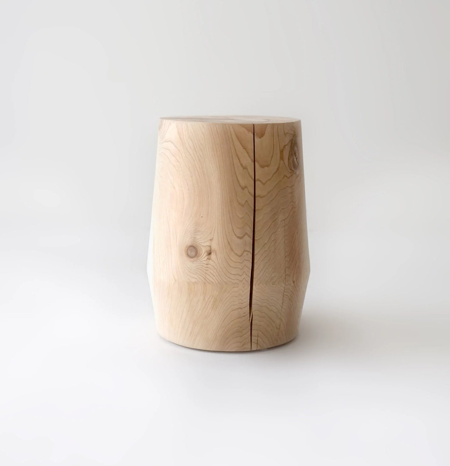 Hemlock Stool/Side Table -- 14" W x 17" H (Natural)
