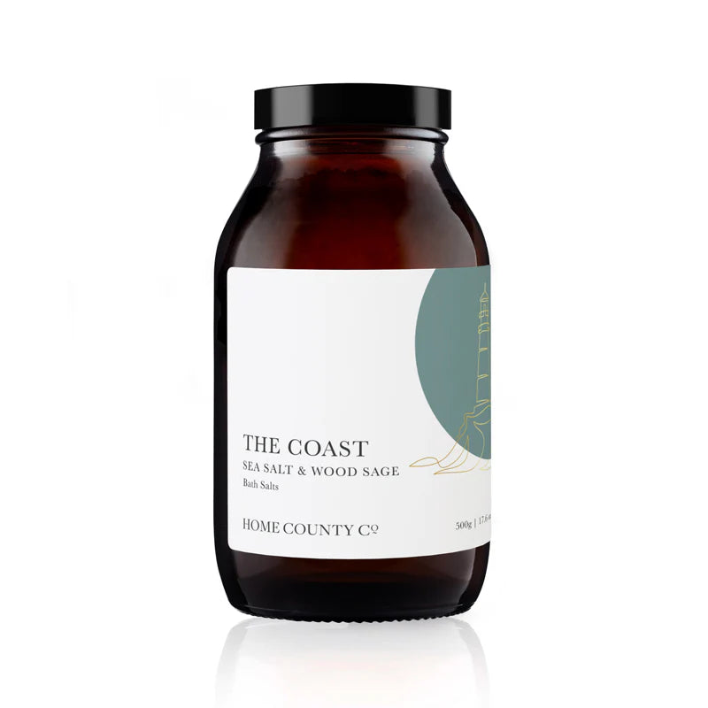 The Coast -- Sea Salt & Wood Sage Bath Salts (500g)