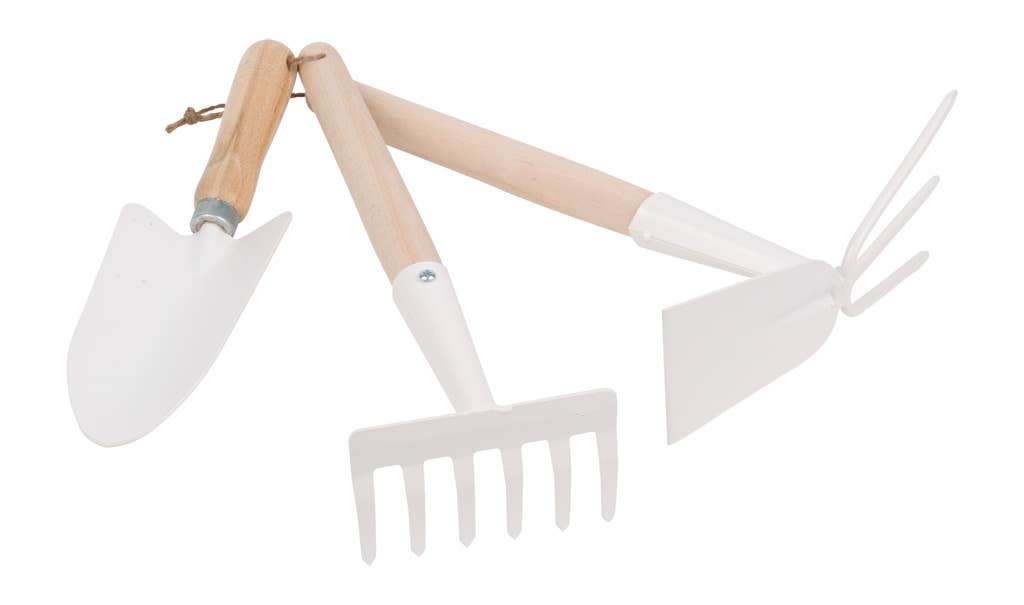 3 Piece Natural Beechwood Garden Tool Set