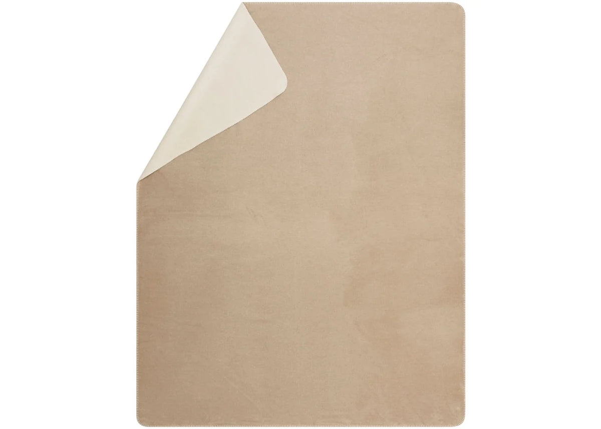 Beige/Cream Savona Fuzzy Throw/Double Face (GRS) 200 x 150 cm