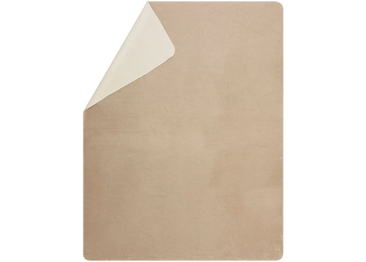 Beige/Cream Savona Fuzzy Throw/Double Face (GRS) 200 x 150 cm