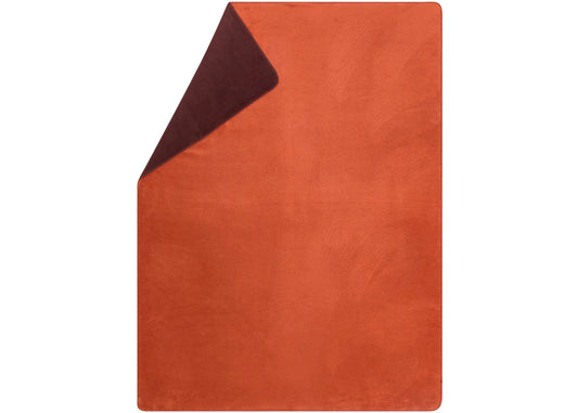 Terra Cotta/Brown Savona Fuzzy Throw/Doubleface (GRS) 200 x 150 cm