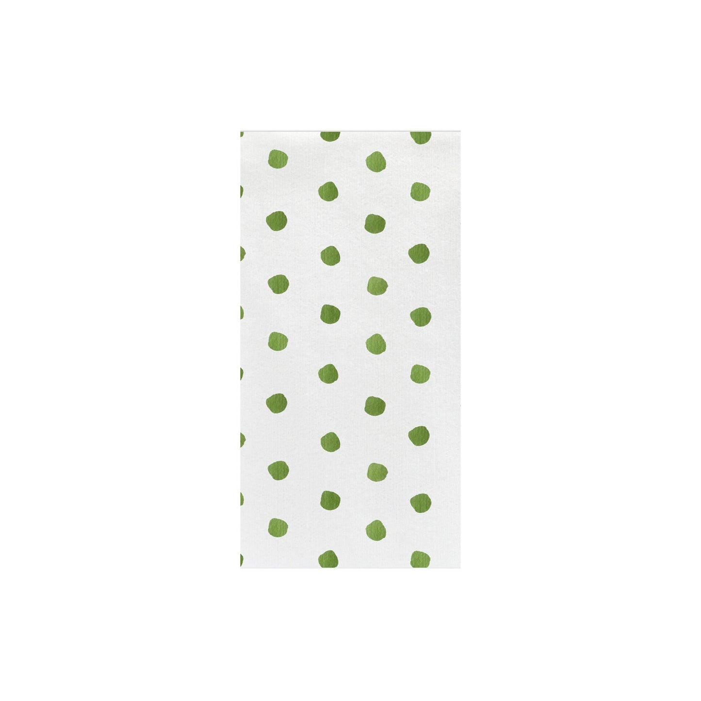Papersoft Napkins Dot Green Guest Towels (Pack of 20)