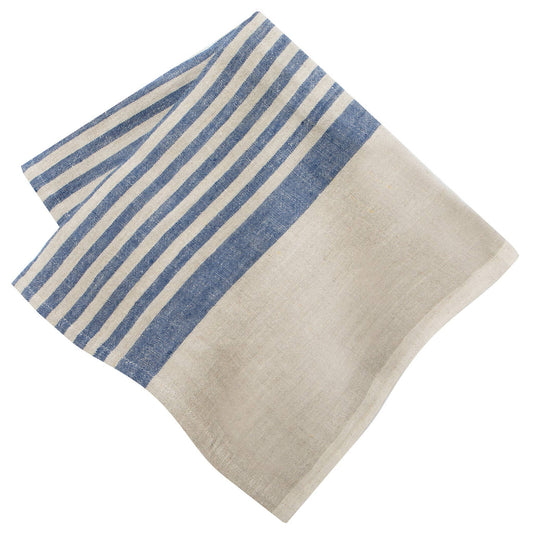 Brittany Natural & Blue Napkins 20x20 - Set of 4