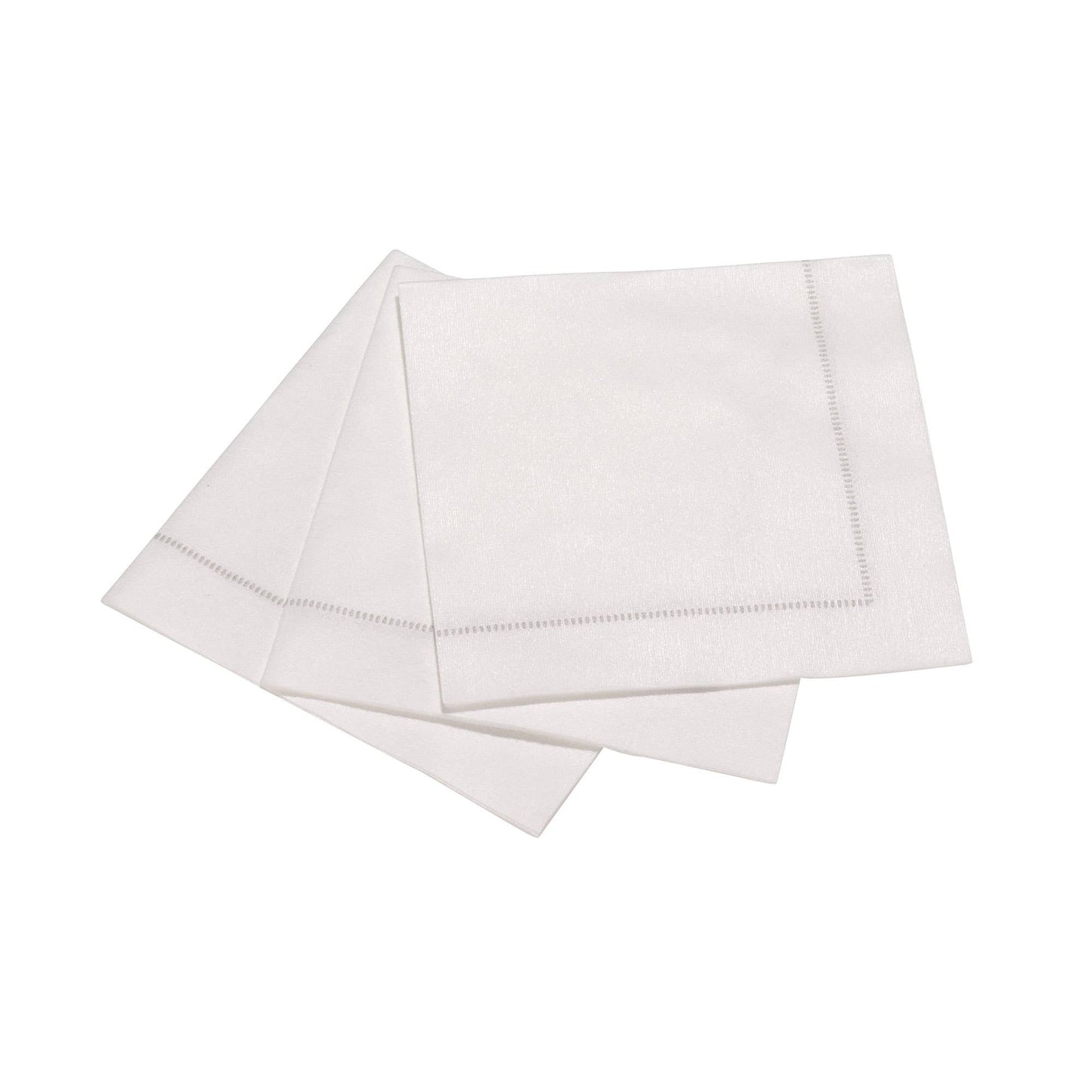 25ct Hemstitch Napkins -- Taupe / Dinner Napkin (40x40cm)