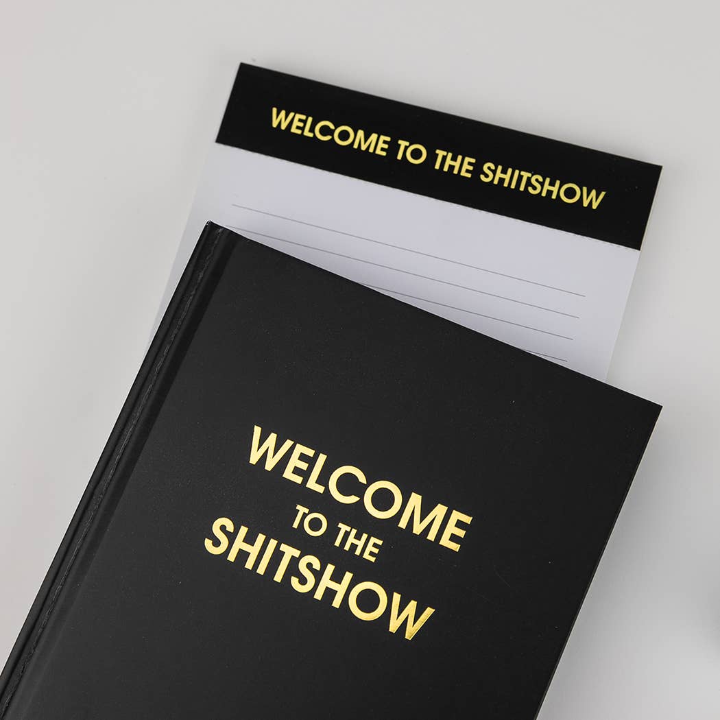 Welcome To The Shitshow - Lined Notepad, Black, Funny Gift
