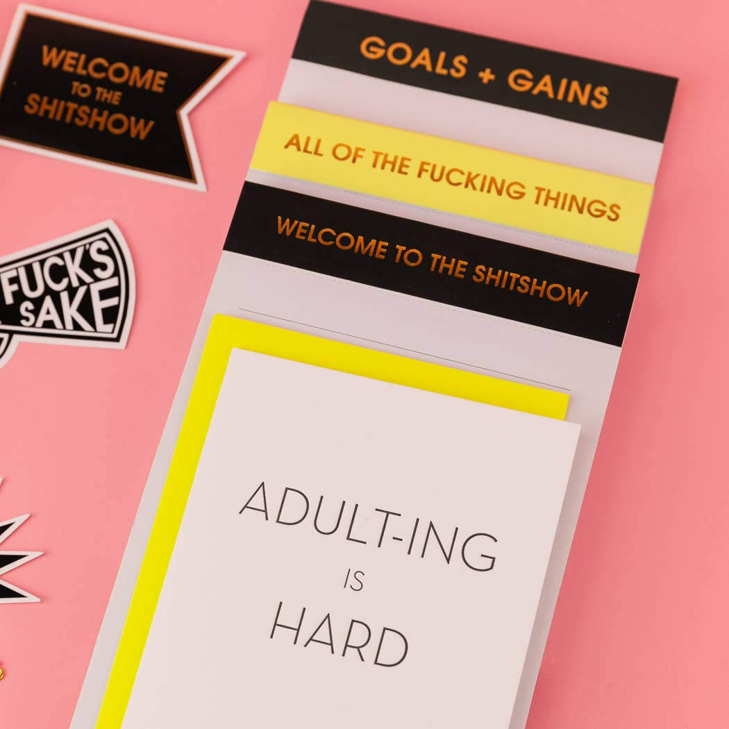 Welcome To The Shitshow - Lined Notepad, Black, Funny Gift