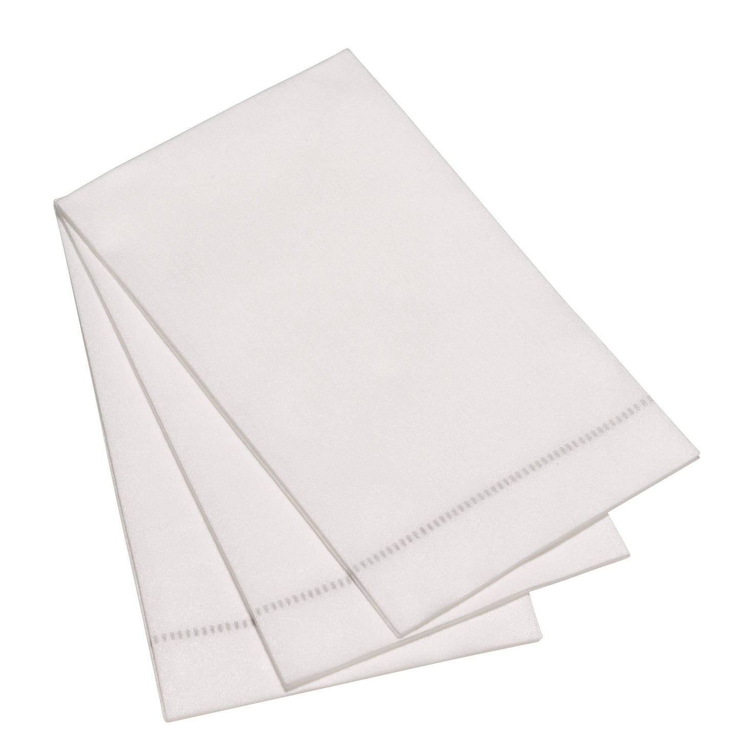 25ct Hemstitch Napkins -- Misty Green / Dinner Napkin (40x40cm)