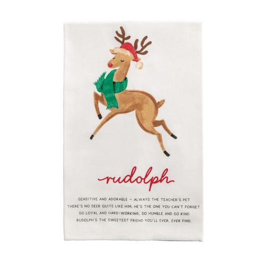 Reindeer Poem Towels