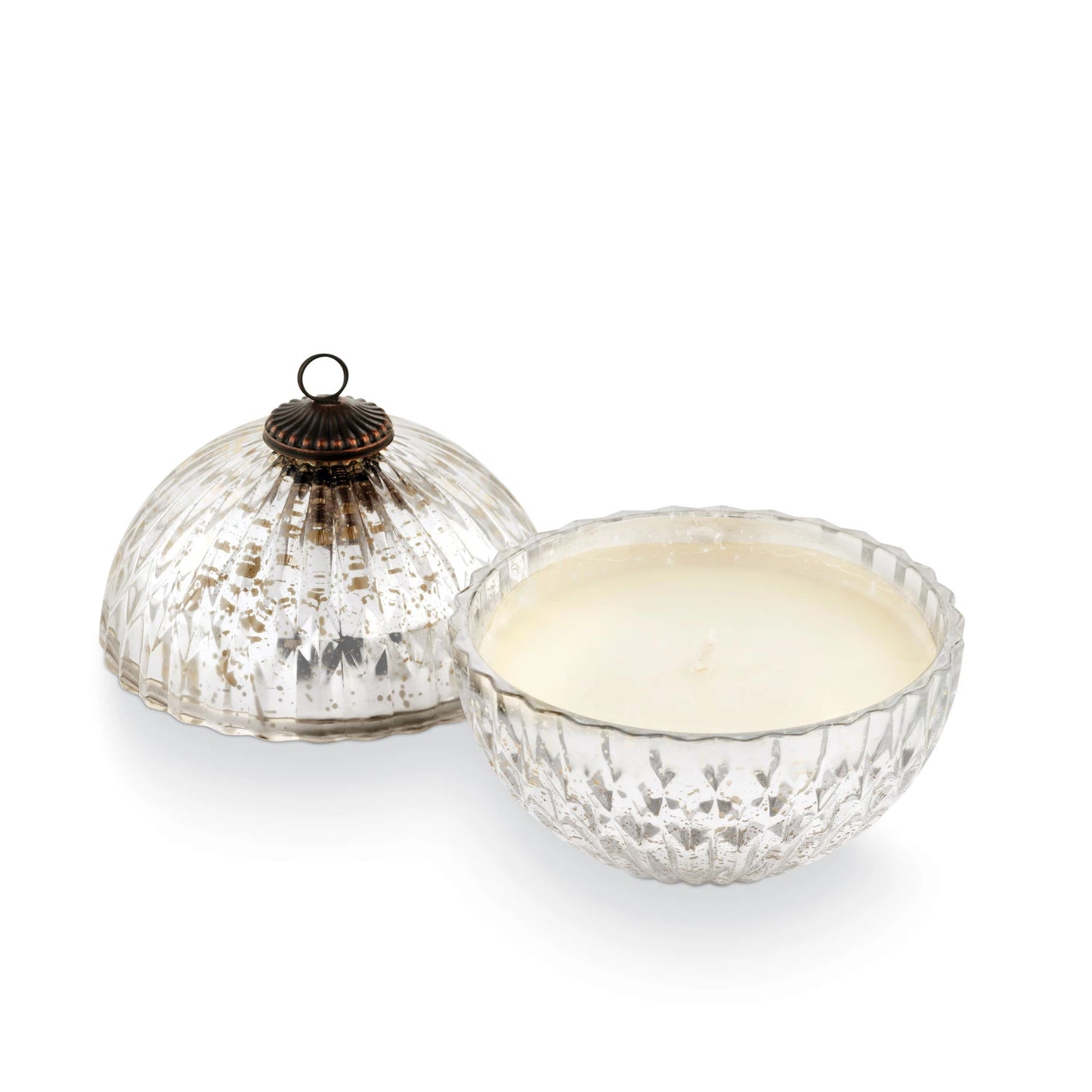 Balsalm & Cedar Silver Mercury Ornament Candle