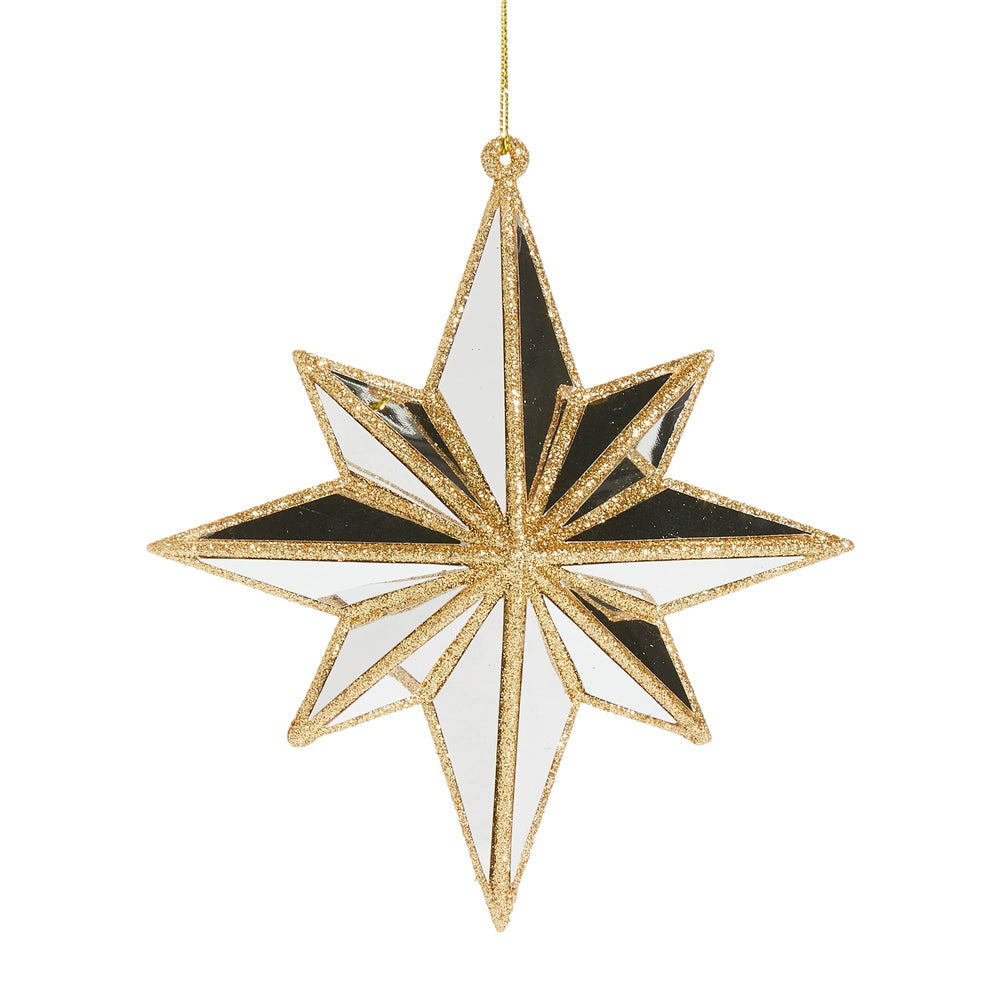 5.75" Mirrored North Star Ornament