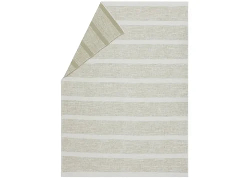 Linden Luca Cotton Throw - Structured Stripe  (GRS) 200 x 140 cm