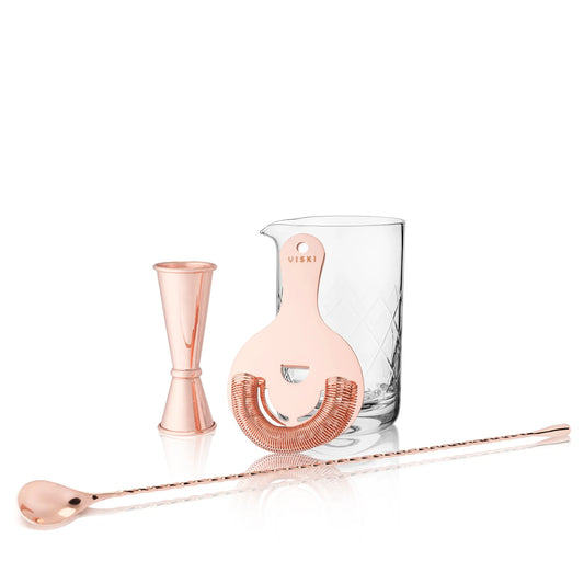 4-piece Copper Mixologist Barware Set