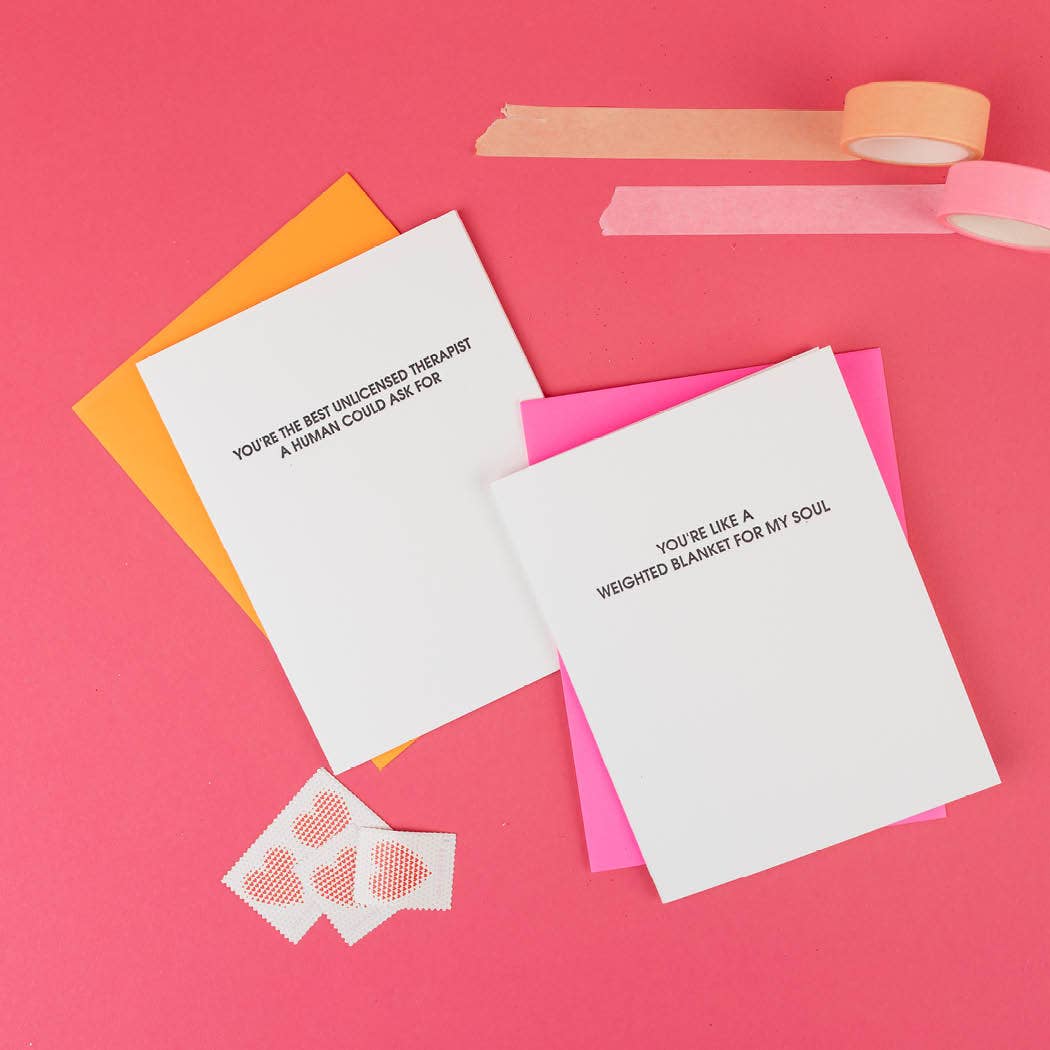 You are the Best Unlicensed Therapist - Friendship Card