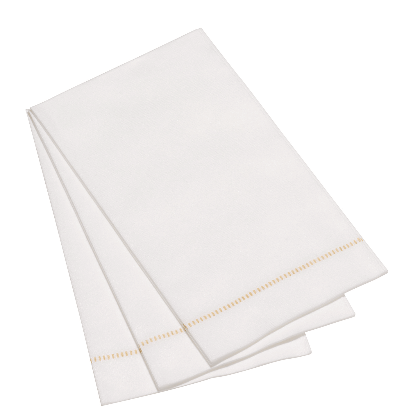 25ct Hemstitch Napkins -- Taupe / Cocktail Napkin (25x25cm)