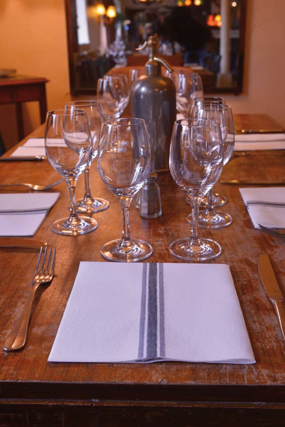 Torchon Grey Dinner Napkin