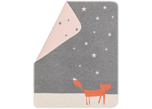 JUWEL Baby Blanket -- Fox under Starry Skies