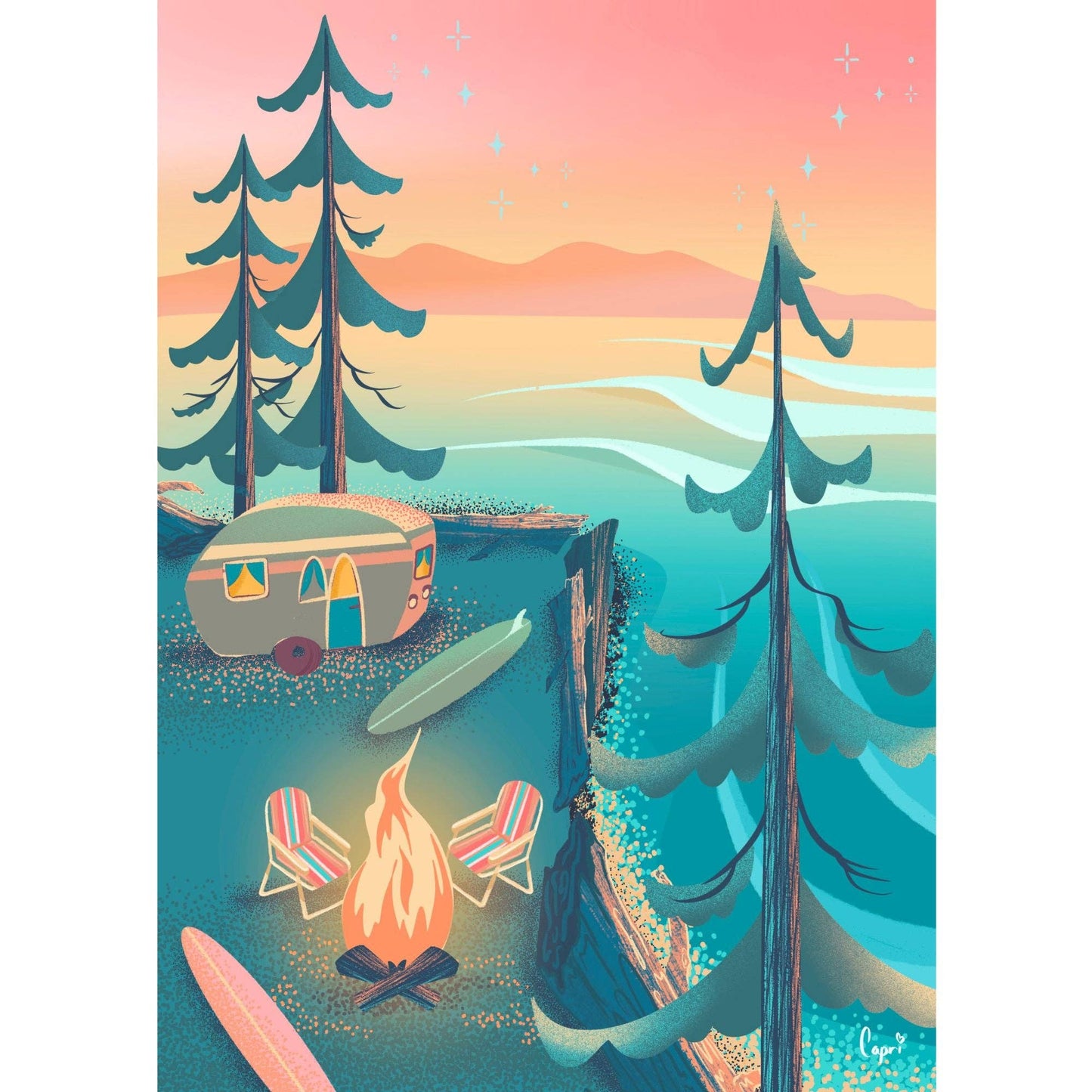 Coastal Camping -- 1000-Piece Puzzle