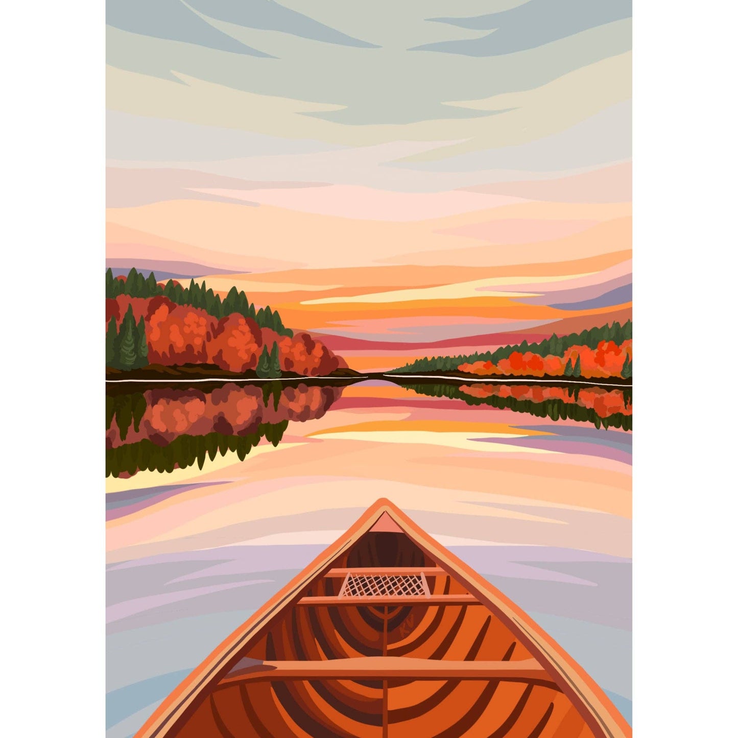 Canoeing at Dawn -- 500-Piece Puzzle