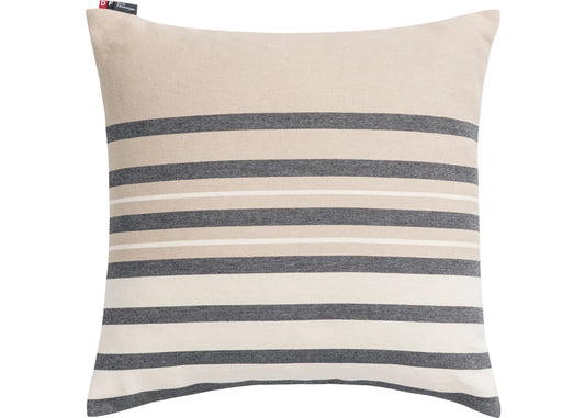 Cushion Cover -- PORTO Stripes -- Charcoal -- non-brushed (GRS)