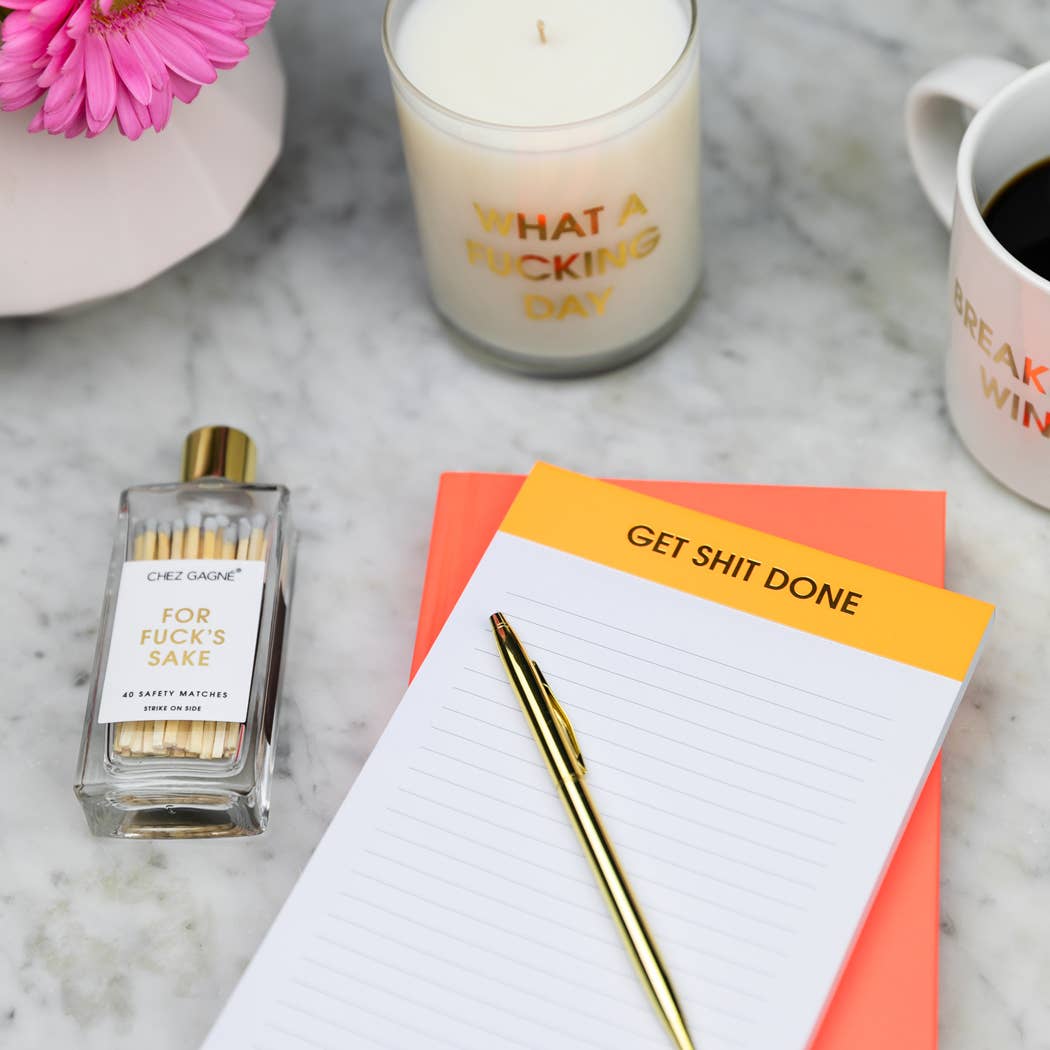 Get Shit Done - Lined Notepad, To-Do List, Funny Gift