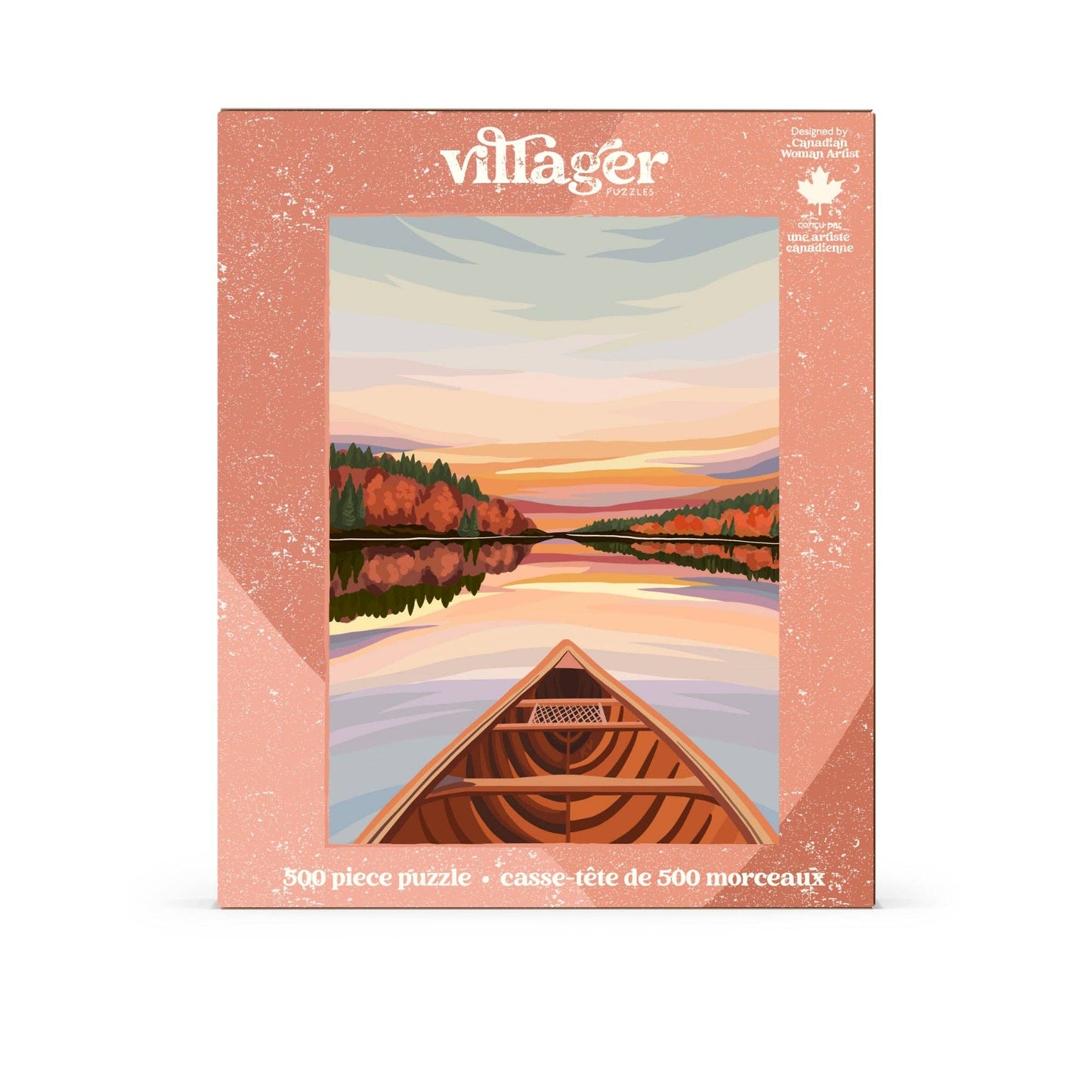 Canoeing at Dawn -- 500-Piece Puzzle