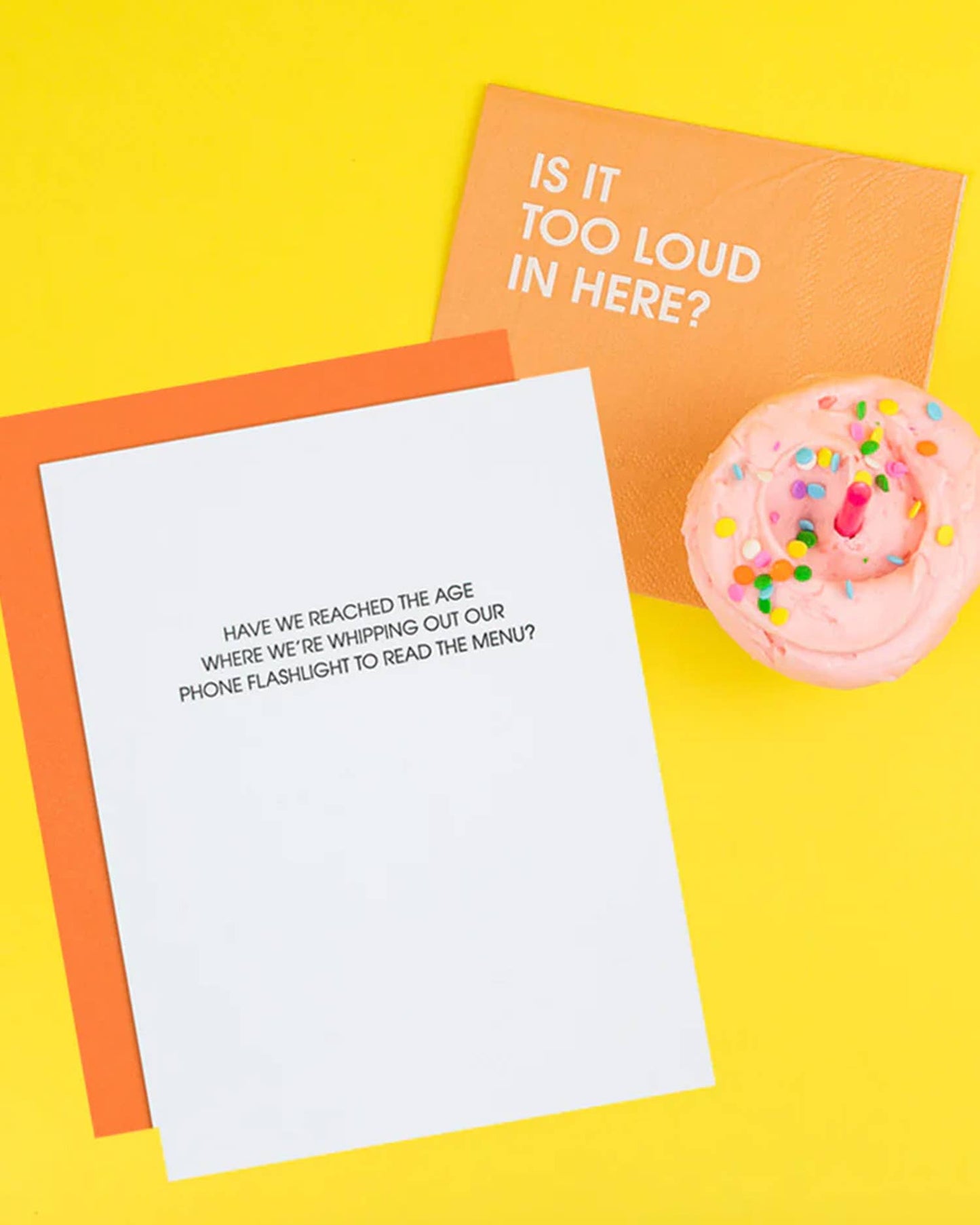 Years Old: Read Menu With Phone Flashlight - Birthday Card