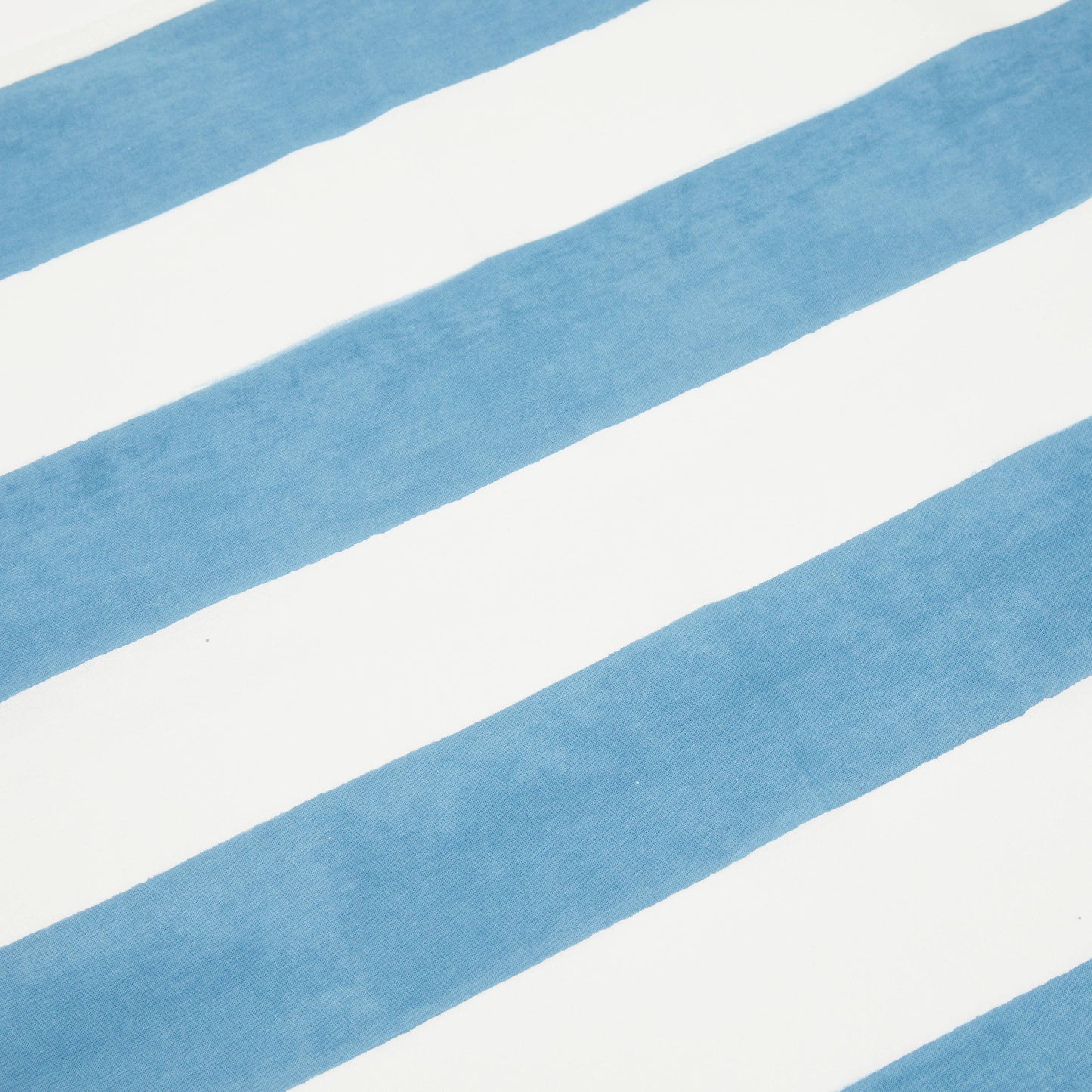 St. Tropez Blue Stripes | French Tablecloth: 71" x 71"