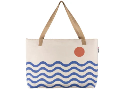 Navy/OffWhite Goliath Shopper - Waves (GRS)