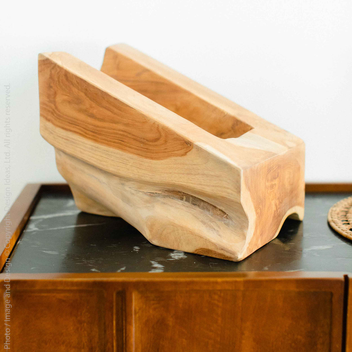 Teak Root Bottle Holder