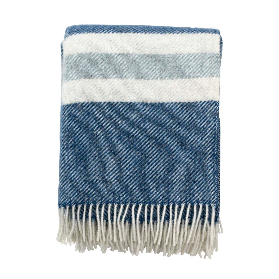 Gotland Throw -- Stripe Petrol (130x200cm)