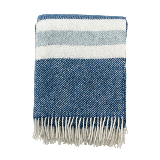 Gotland Throw -- Stripe Petrol (130x200cm)