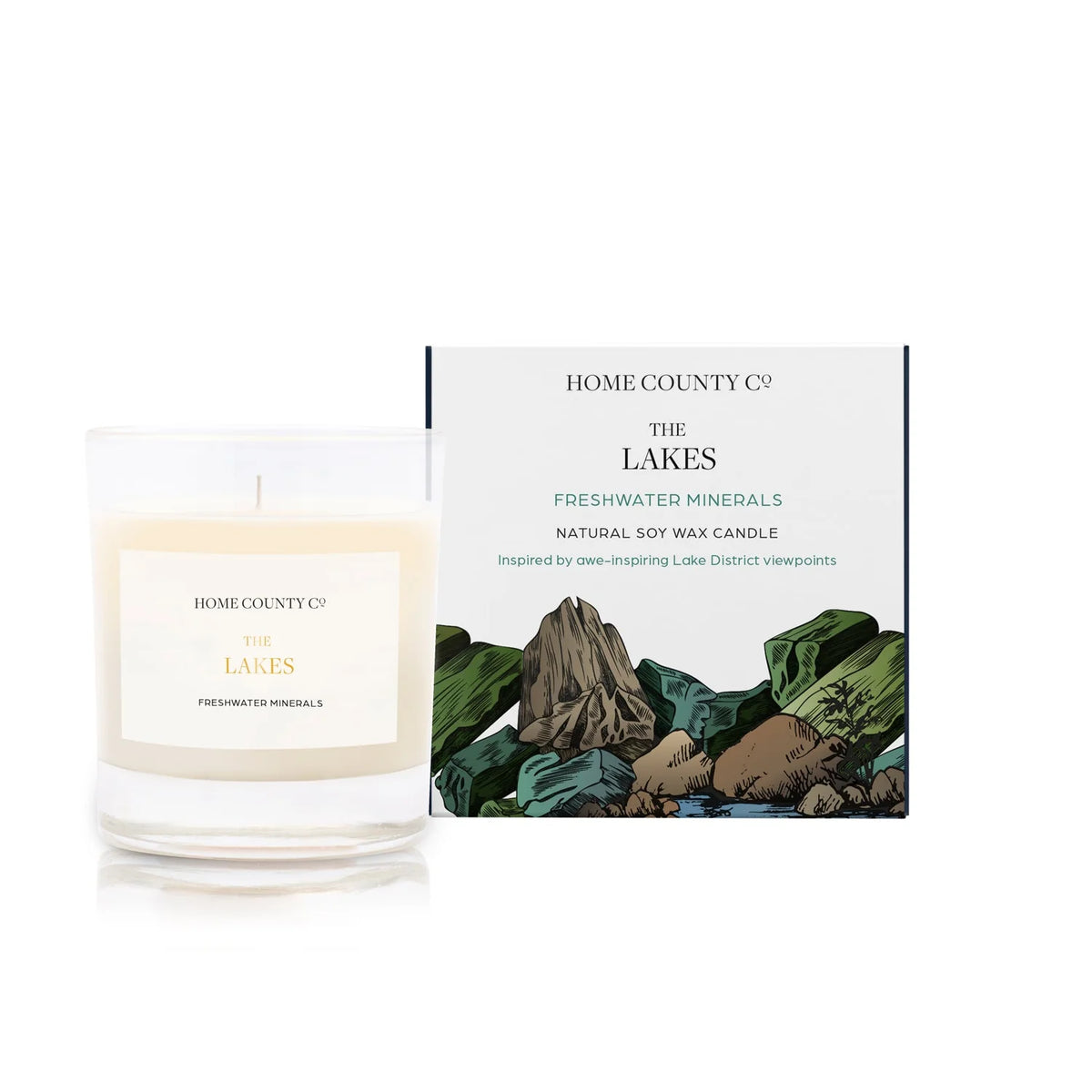 The Lakes -- Freshwater Minerals Candle