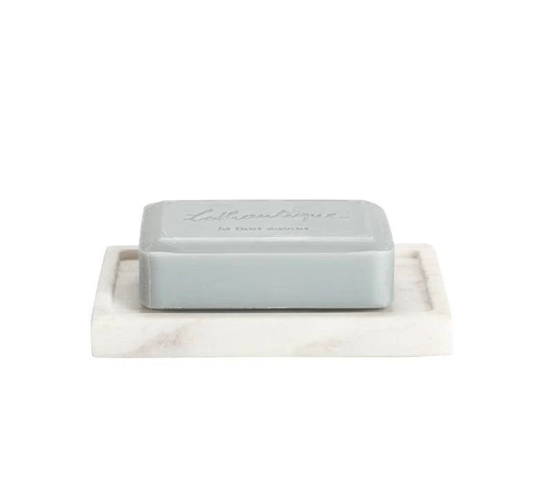 Marble Soap Dish - White