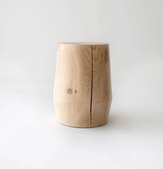 Hemlock Stool/Side Table -- 14" W x 17" H (Natural)