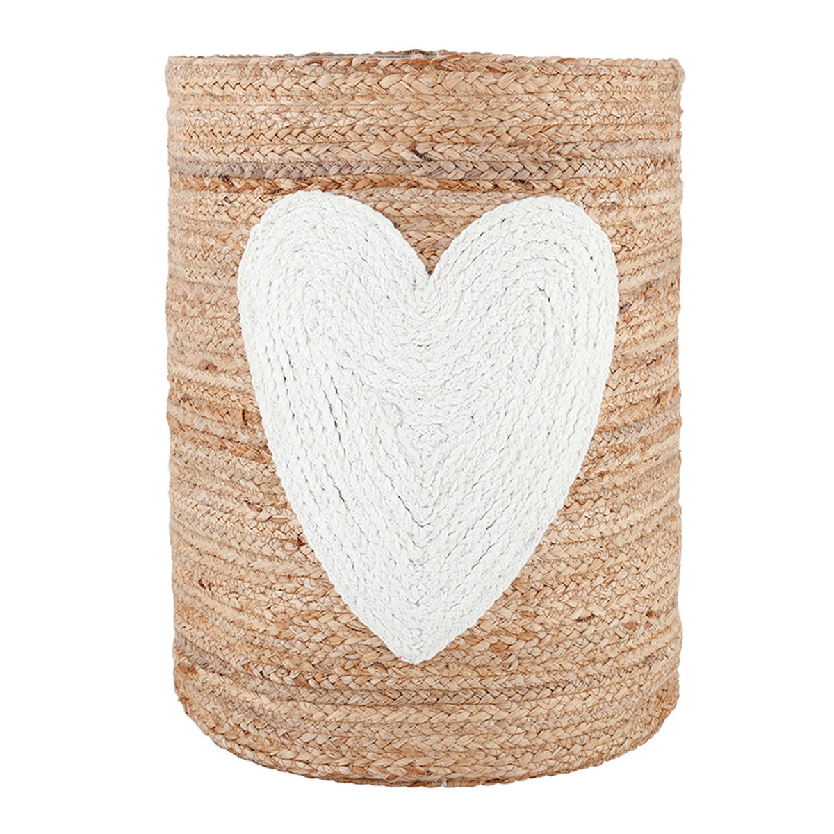 Jute Basket - Heart