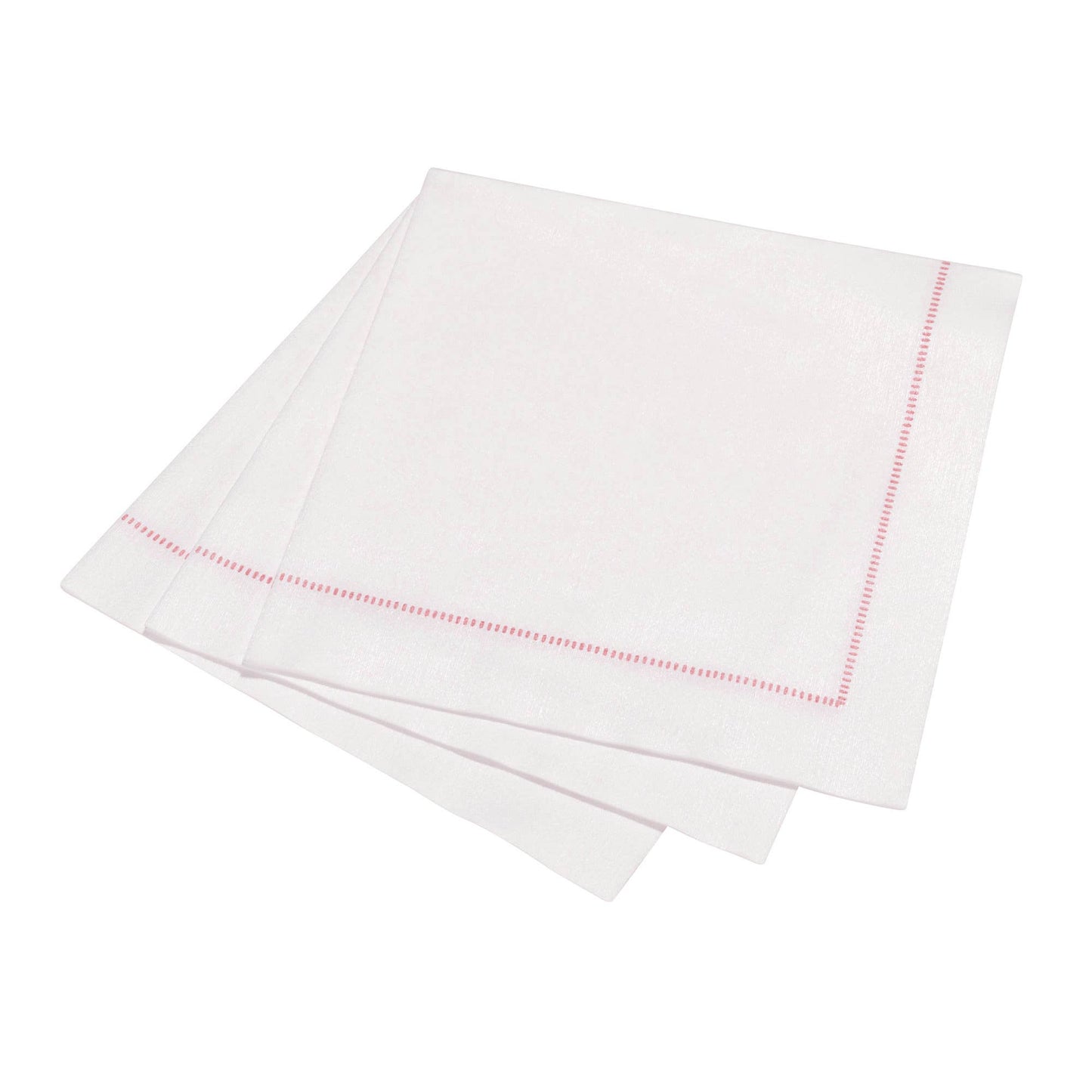 25ct Hemstitch Napkins -- Taupe / Cocktail Napkin (25x25cm)