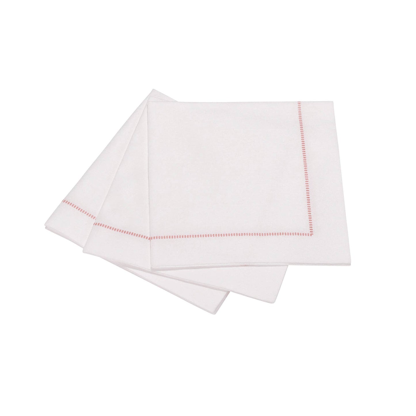 25ct Hemstitch Napkins -- Taupe / Cocktail Napkin (25x25cm)