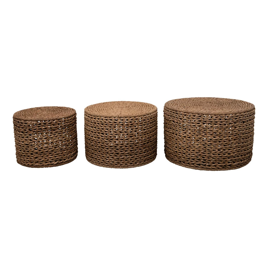 Water Hyacinth Round Table -- Small