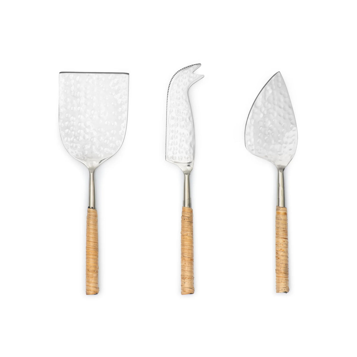 Rattan Cheese Set -- 3 piece