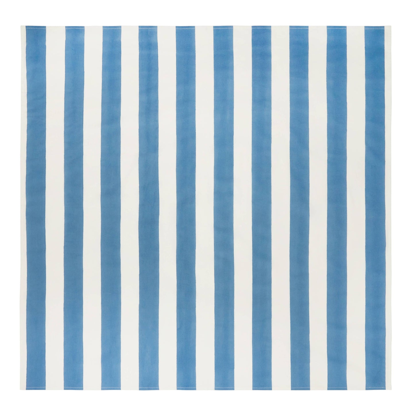 St. Tropez Blue Stripes | French Tablecloth: 71" x 71"