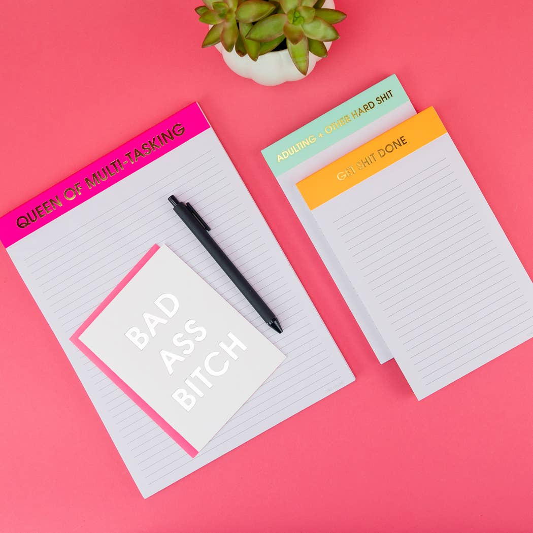 Get Shit Done - Lined Notepad, To-Do List, Funny Gift