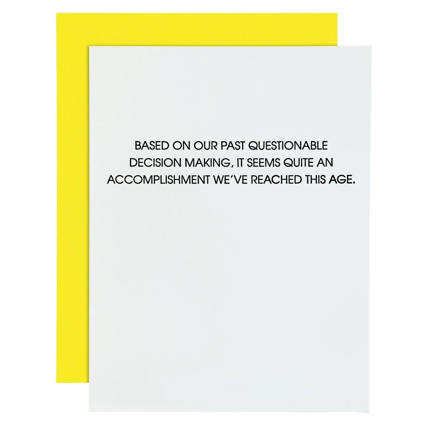 Questionable Decision Making - Congrats | Encouragement Card