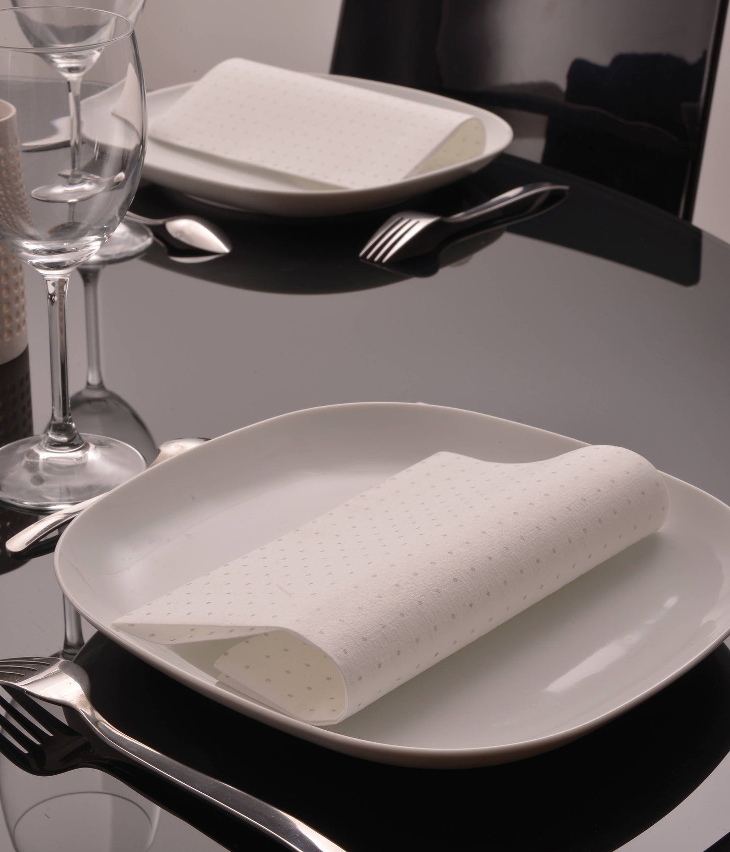 Cosmos Silver Cocktail Napkin